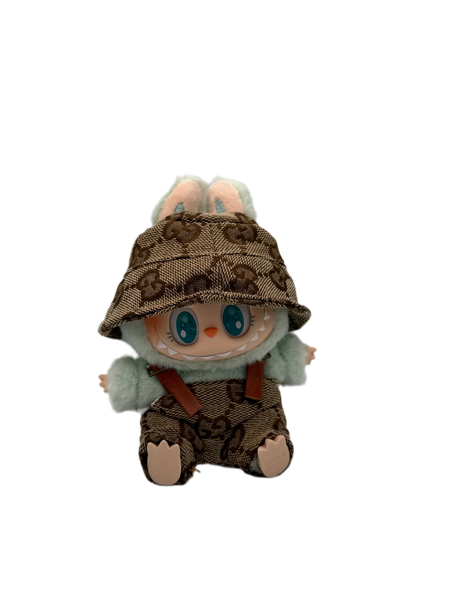 Double G Brown Set (overalls and hat only)