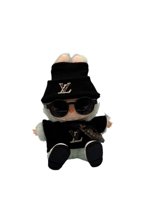 LV Black Full Set (shirt / hat / shoes / sunglasses / fanny)
