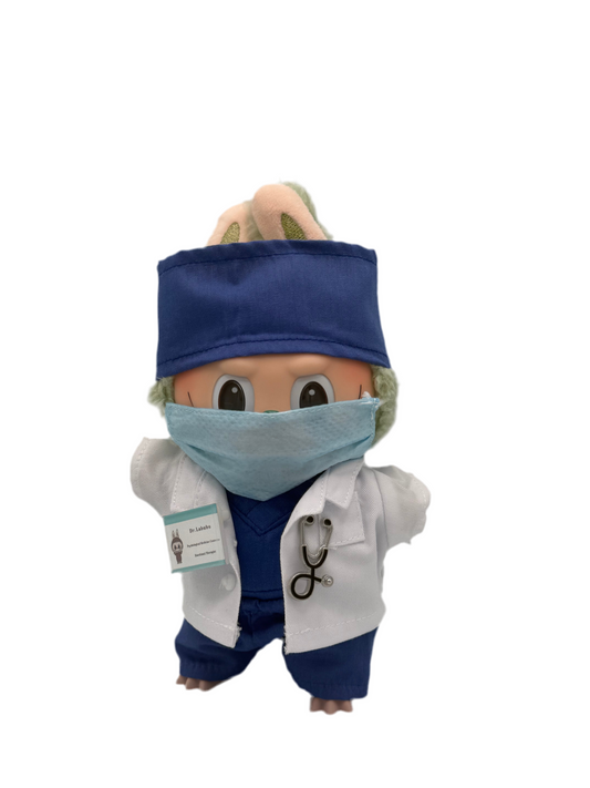 Doctor Set (scrubs / robe / mask / ID and stethoscope)