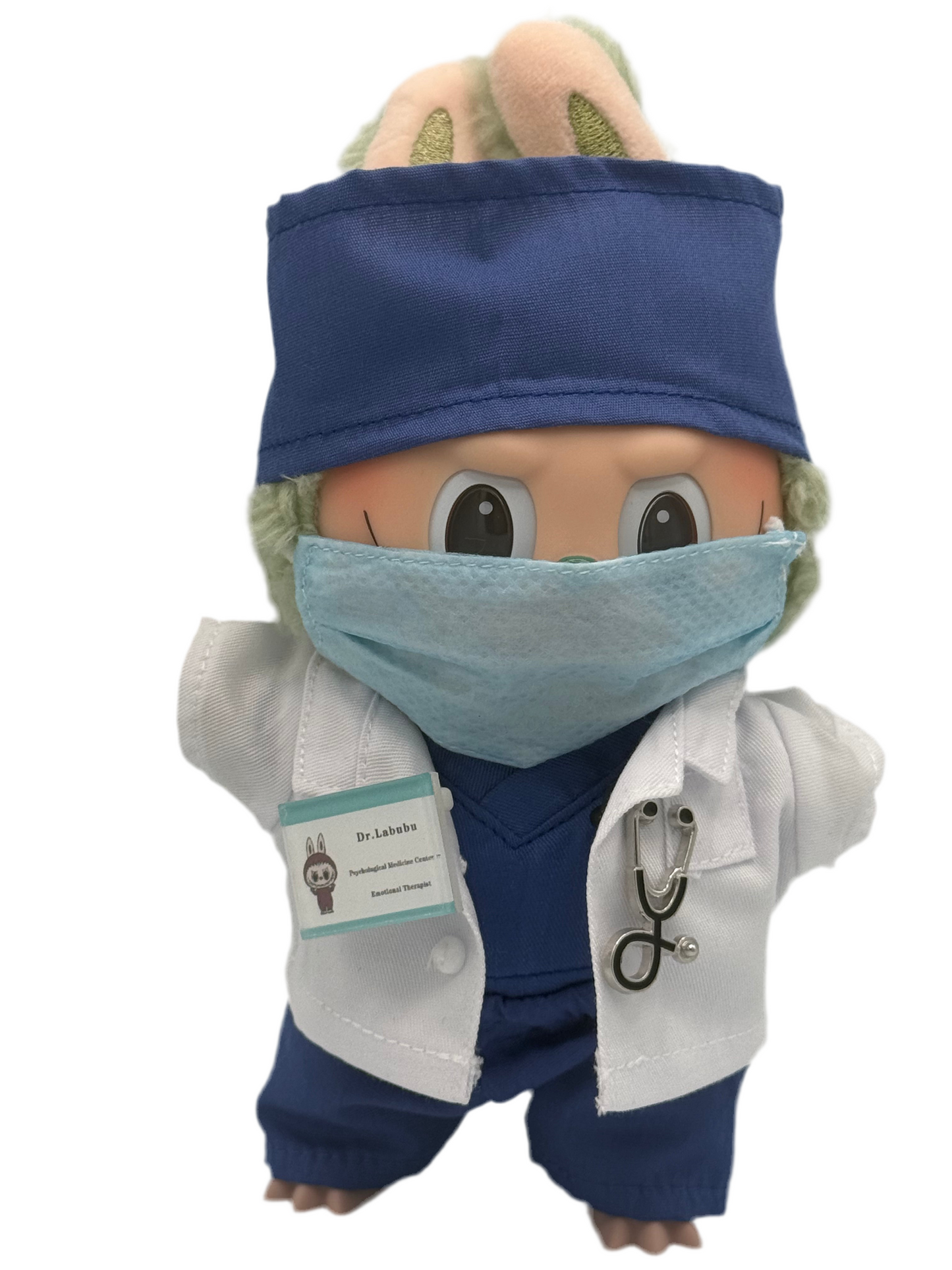 Doctor Set (scrubs / robe / mask / ID and stethoscope)