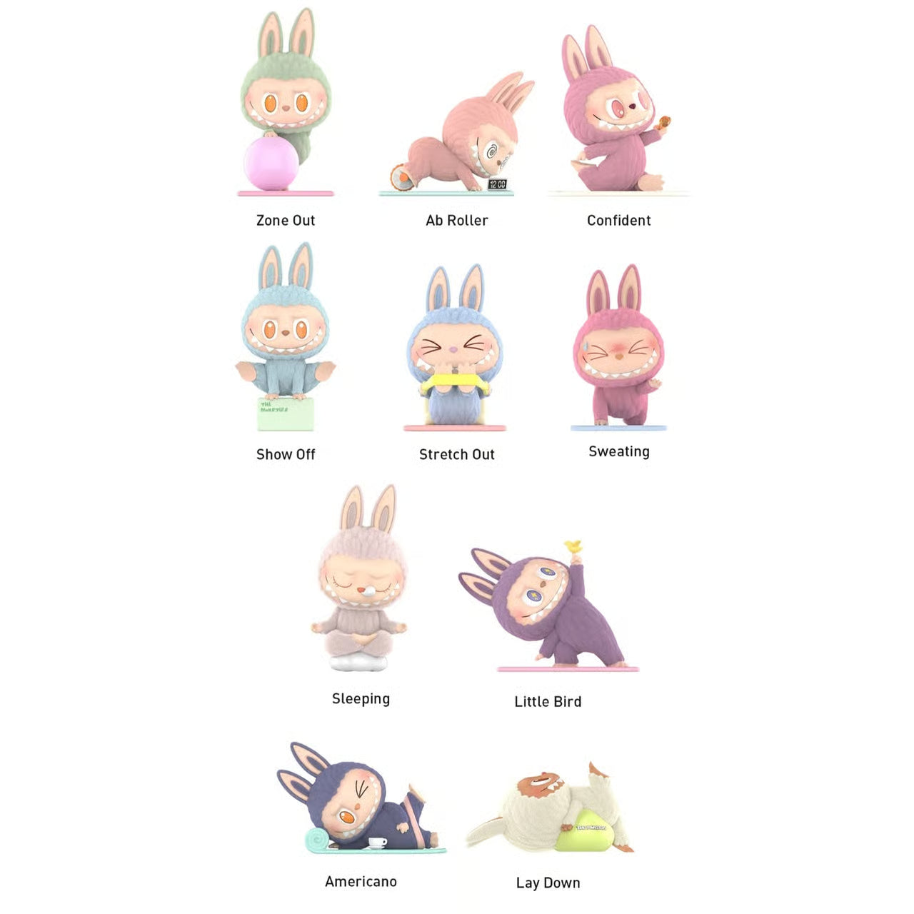 The Monsters - Lazy Yoga Series Figures (Single Box)